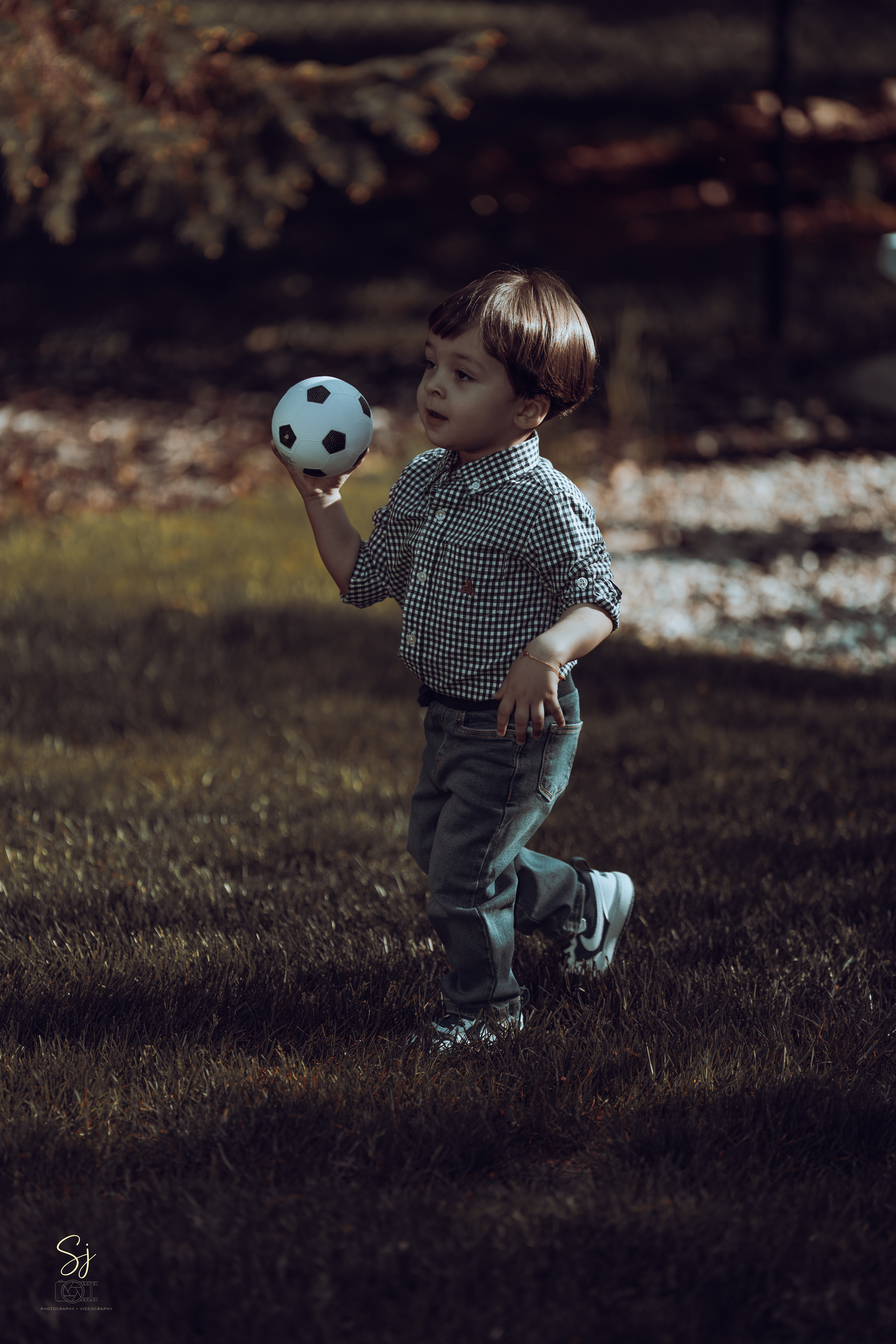 Child with ball